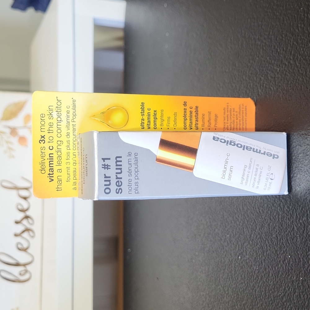 Dermalogica Biolumin-C Serum with White and Orange Packaging